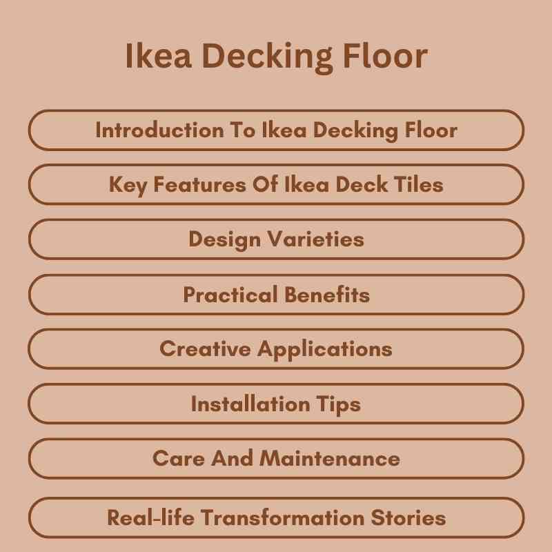 Ikea Decking Floor