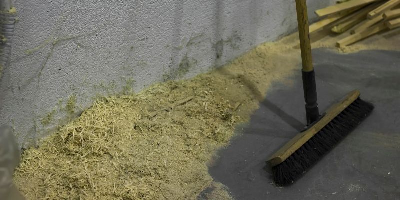 How to Clean Up Sawdust