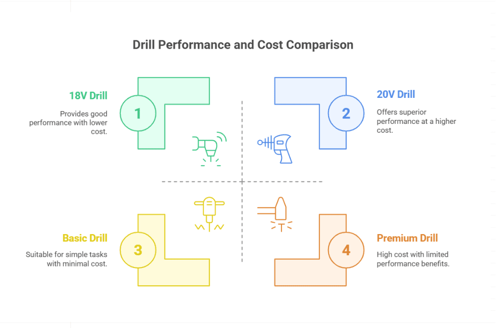 18V Vs 20V Drill