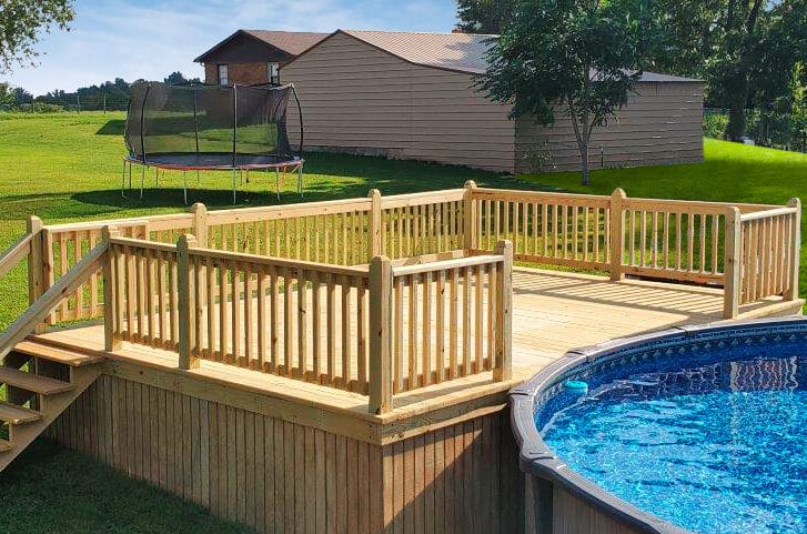 Pool Wood Decks above Ground