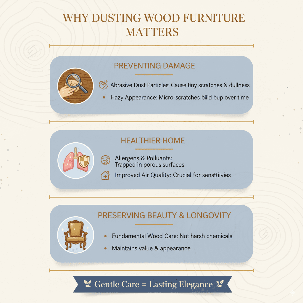 Why Dusting Wood Furniture Matters