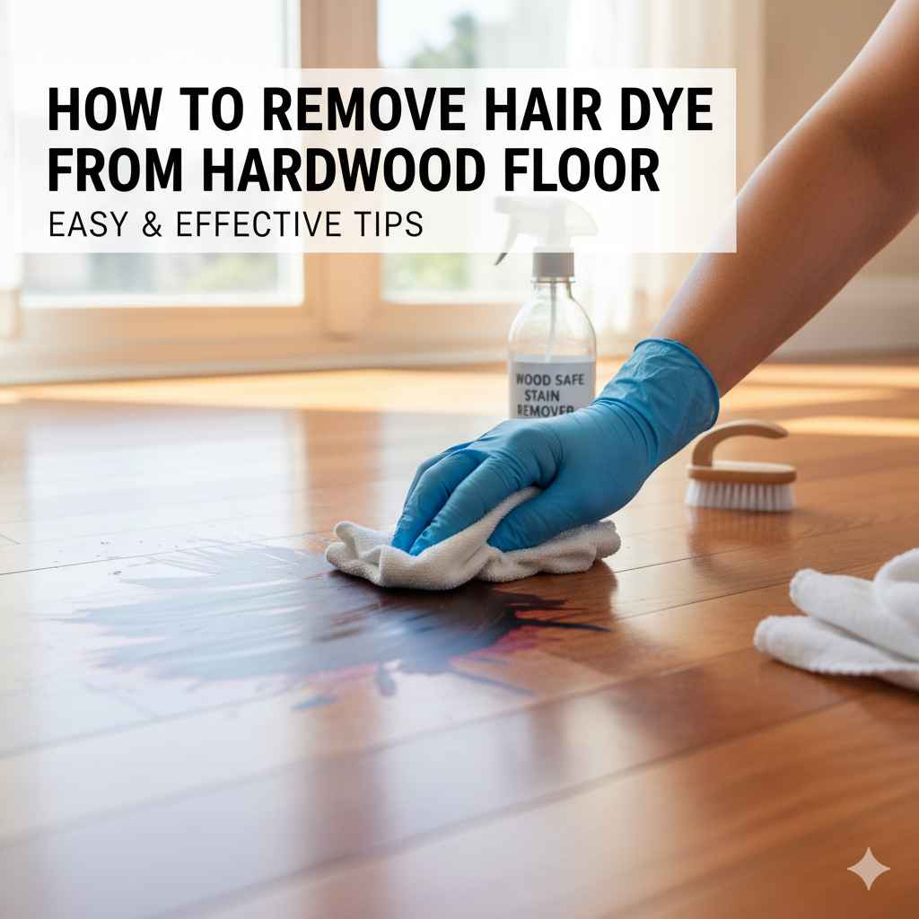 How to Remove Hair Dye from Hardwood Floor